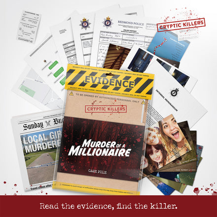 Evidence from the Murder of a Millionaire case file