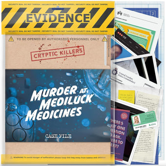 Murder at Mediluck Medicines case file